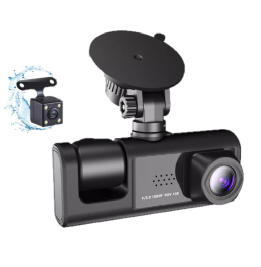 Cámara Para Automóvil Grabadora 3 Vías HD 1080P