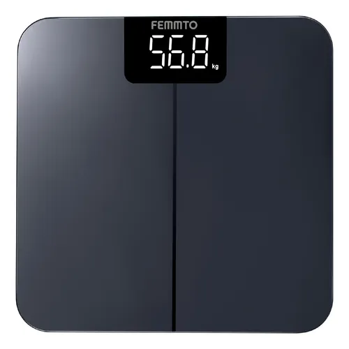 Báscula Digital para Baño Femmto, Peso Corporal Hasta 180Kg, Precisión y Estilo