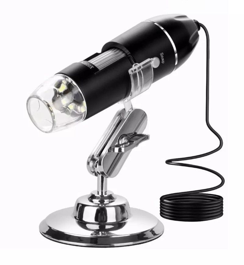3-in-1 USB Digital Microscope 1600x Optical Zoom HD 8 LEDs
