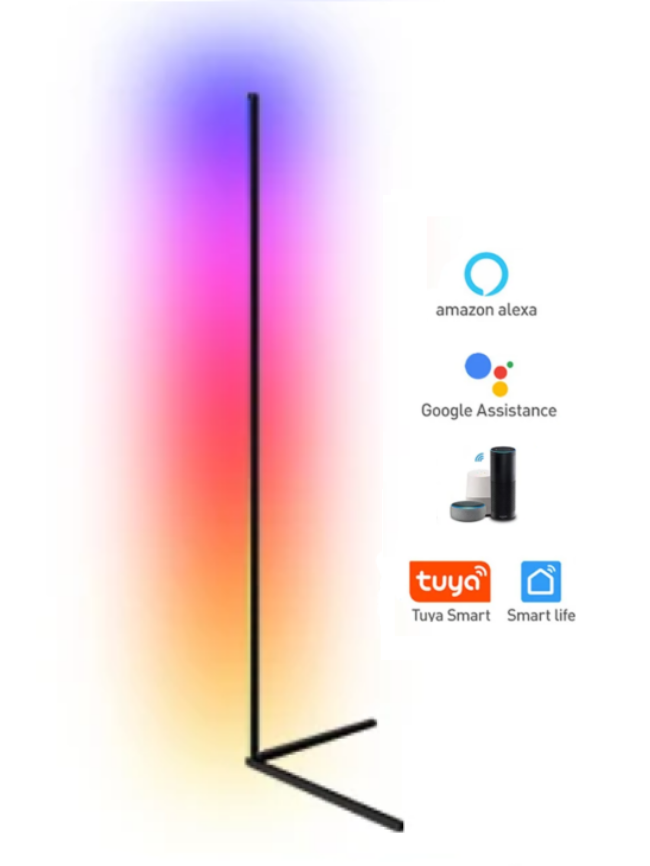 140cm Smart RGB LED Corner Lamp