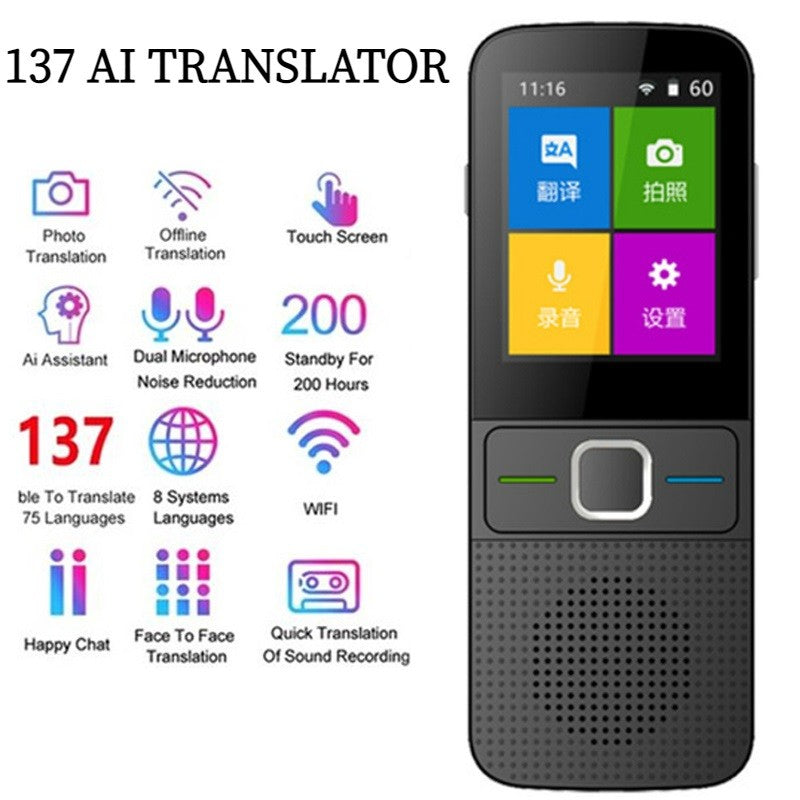 Traductor De Voz 16 Idiomas Bluetooth Traducir Instantánea
