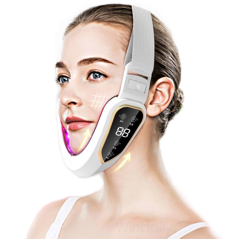 LED Facial Lifting Vibration Massager Facial Slimming
