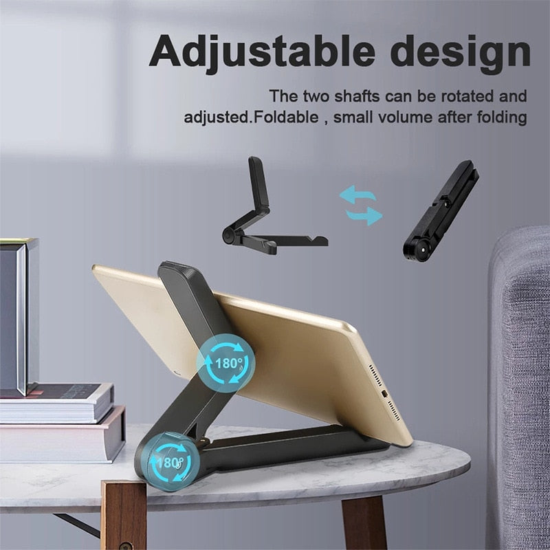 Foldable Portable Desktop Mobile Phone Stand