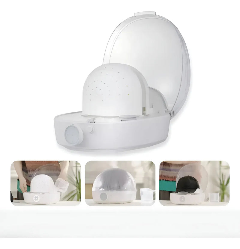 Máquina de Vapor para Gorras y Sombreros, Plancha y Seca Cachuchas