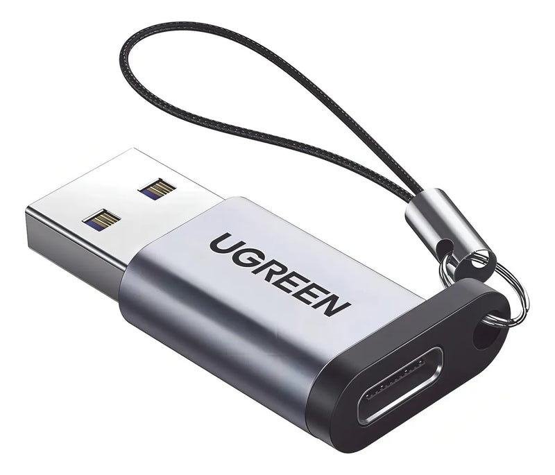 Adaptador UGREEN USB 3.0 a USB-C, Carga Rápida 3A y Transferencia 5 Gbps