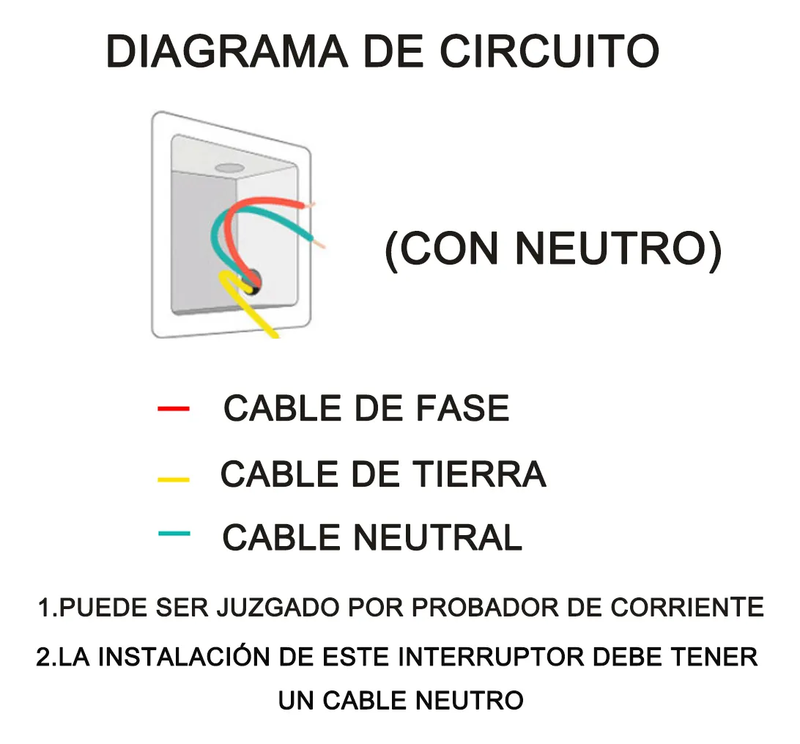 Interruptor Inteligente WiFi Táctil con Control por App y Voz, Vidrio Templado, Fácil Instalación