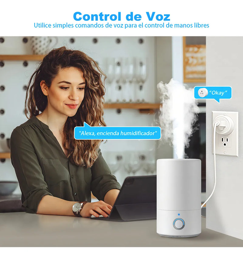 Enchufe Inteligente WiFi Vanance 2 Unidades, Compatible con Alexa y Google Home