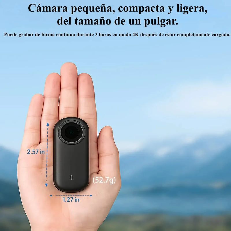 Mini Cámara Corporal 4K HD WiFi Impermeable IP67, Videocámara Portátil