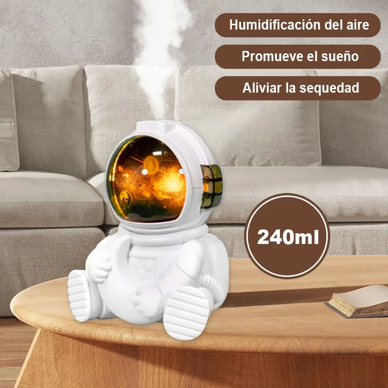 Humidificador Spaceman Luna 240ml con Luz Nocturna, USB