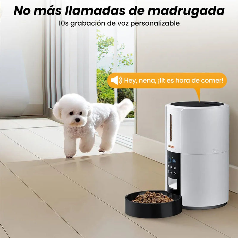 Comedero Automático e Interactivo Wopet Frank, Capacidad 3 kg