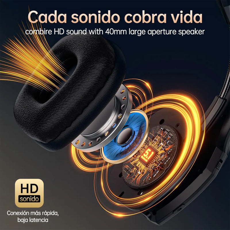 Audífonos Bluetooth de Diadema con Micrófono Tipo Call Center
