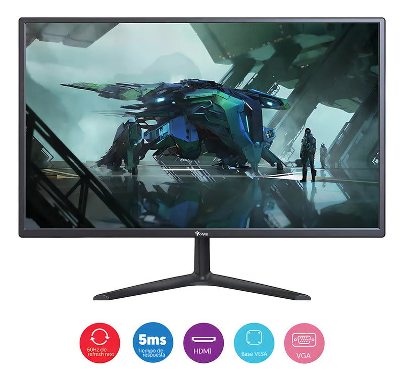 Monitor Stylos Tech 19" LED HD (1440x900), HDMI + VGA, 5ms, STPMOT3B