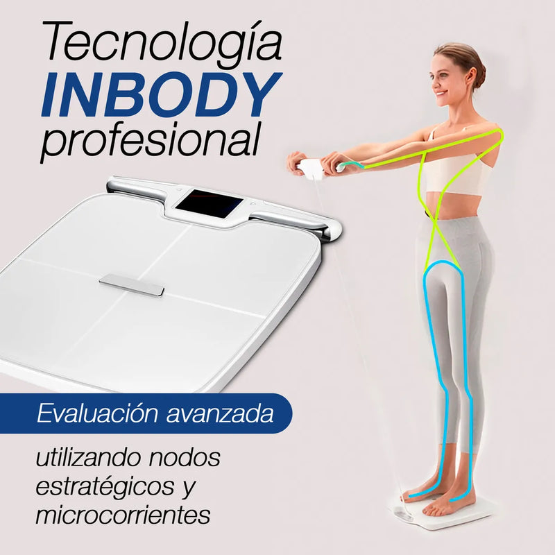 Báscula Digital Inteligente Zoma 180kg con Bluetooth y WiFi, Vidrio Templado, Pantalla LED