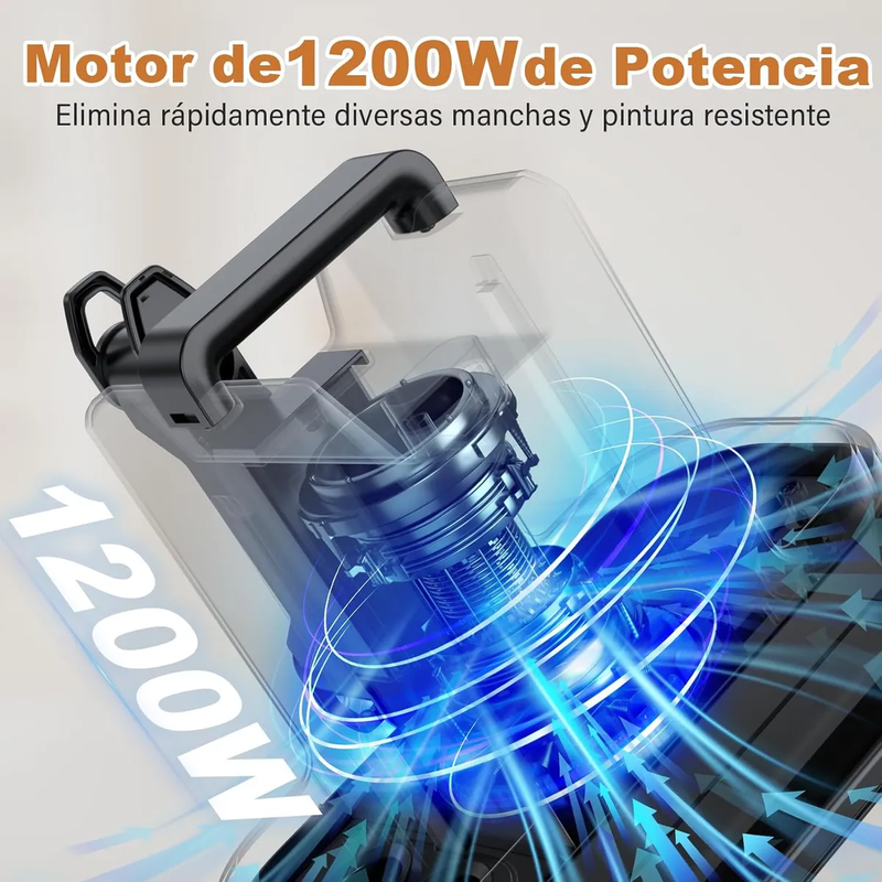 Aspiradora Extractora Profesional 16KPA para Alfombras y Tapicería, Tanques 1.8L + 1.3L