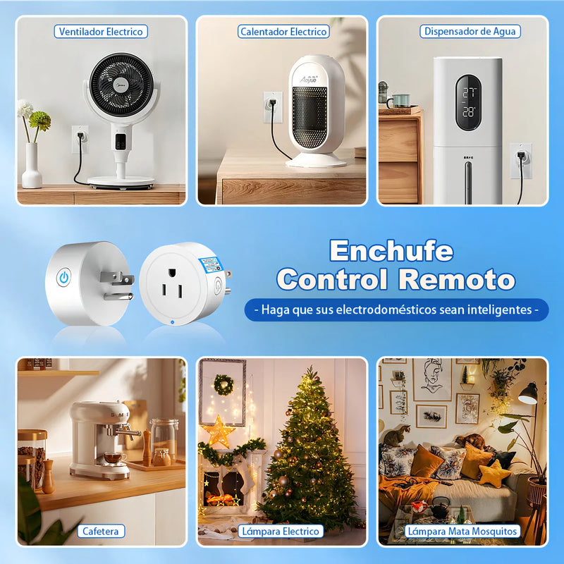 Enchufe Inteligente WiFi Vanance 2 Unidades, Compatible con Alexa y Google Home