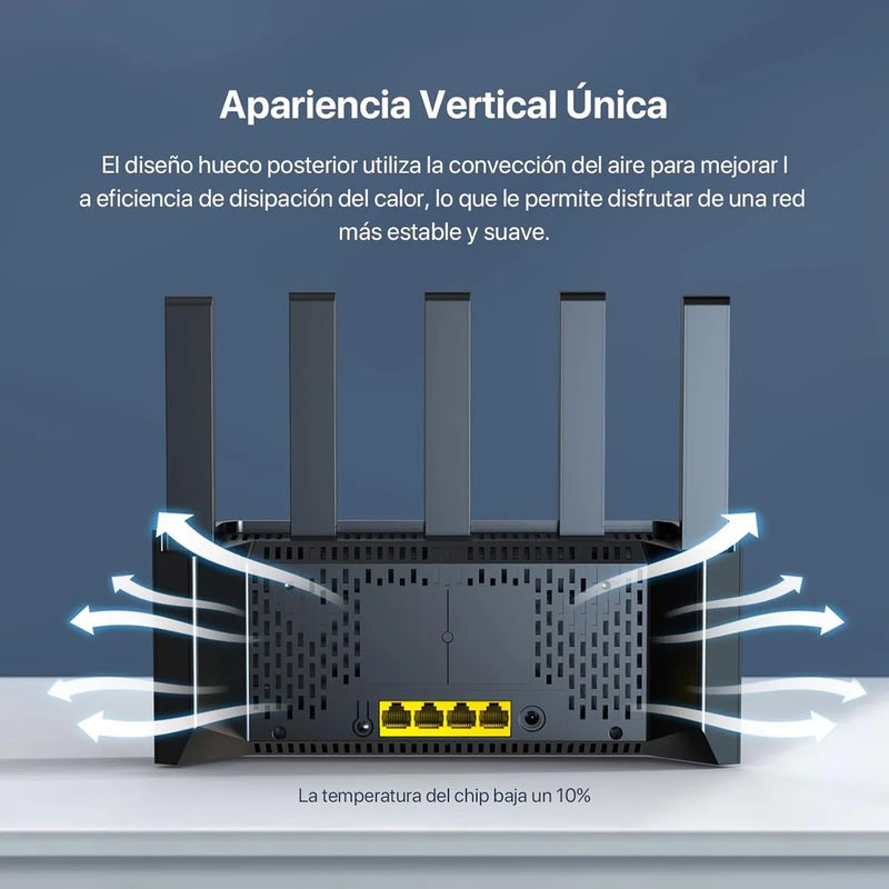 Router WiFi 6 AX3000 Tenda TX12L Pro, Alta Velocidad Gigabit, 5 Antenas 6 dBi