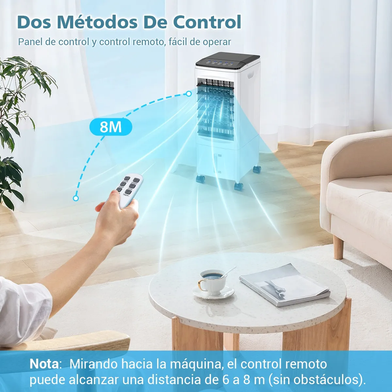 Enfriador De Aire Acondicionado Portátil Ventilador Frío 6L, 3 en 1