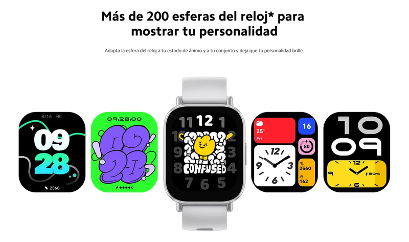 Reloj 5 Inteligente Pantalla 2.0” HD, Llamadas Nítidas, Batería 18 Días, Resistente al Impacto