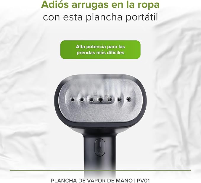 AVERA Plancha de Vapor de Mano PV01, Compacta, 1500W, Antigoteo