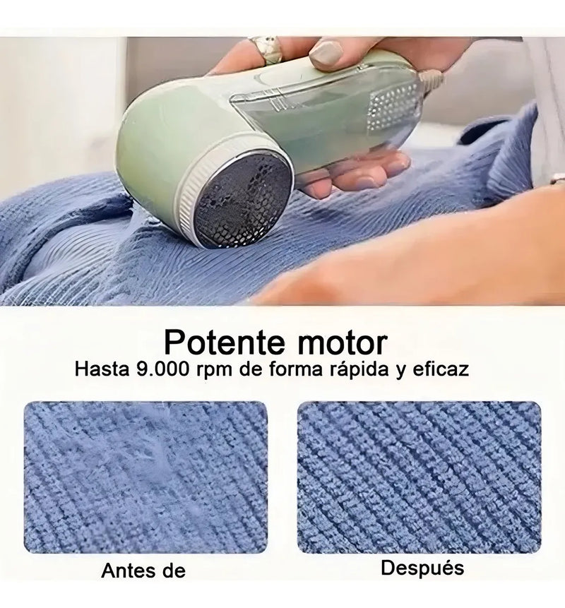Removedor Eléctrico de Pelusas Heaimo, Rasuradora Quita Pelusa para Ropa