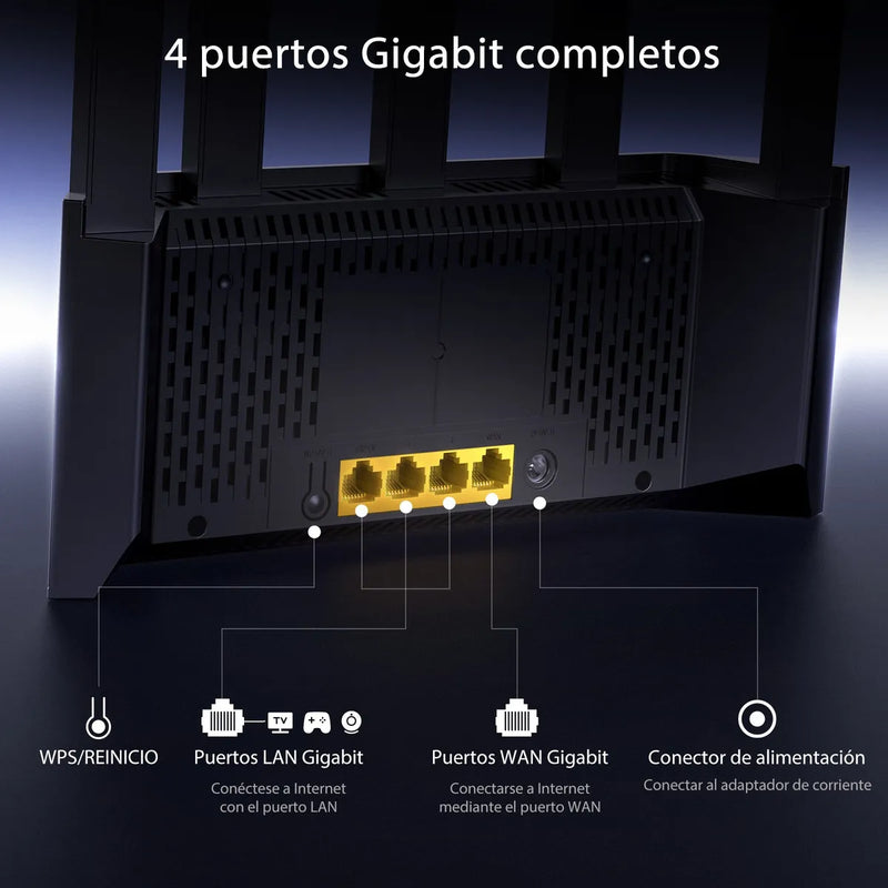 Router WiFi 6 AX3000 Tenda TX12L Pro, Alta Velocidad Gigabit, 5 Antenas 6 dBi