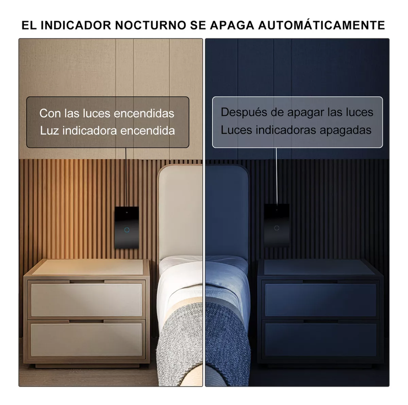 Interruptor Inteligente WiFi Táctil con Control por App y Voz, Vidrio Templado, Fácil Instalación