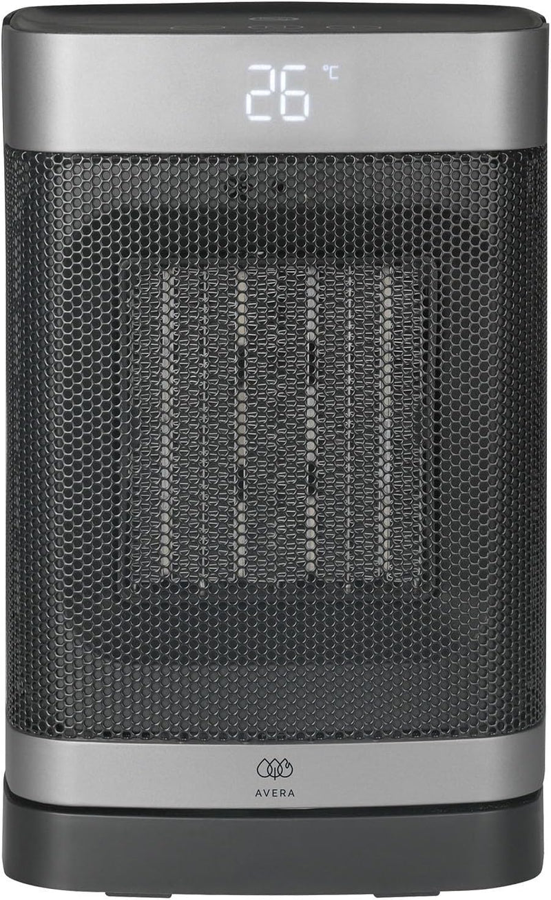 Calentador Eléctrico Portátil AVERA CAL03 con Control Remoto, Pantalla Digital y 2 Potencias