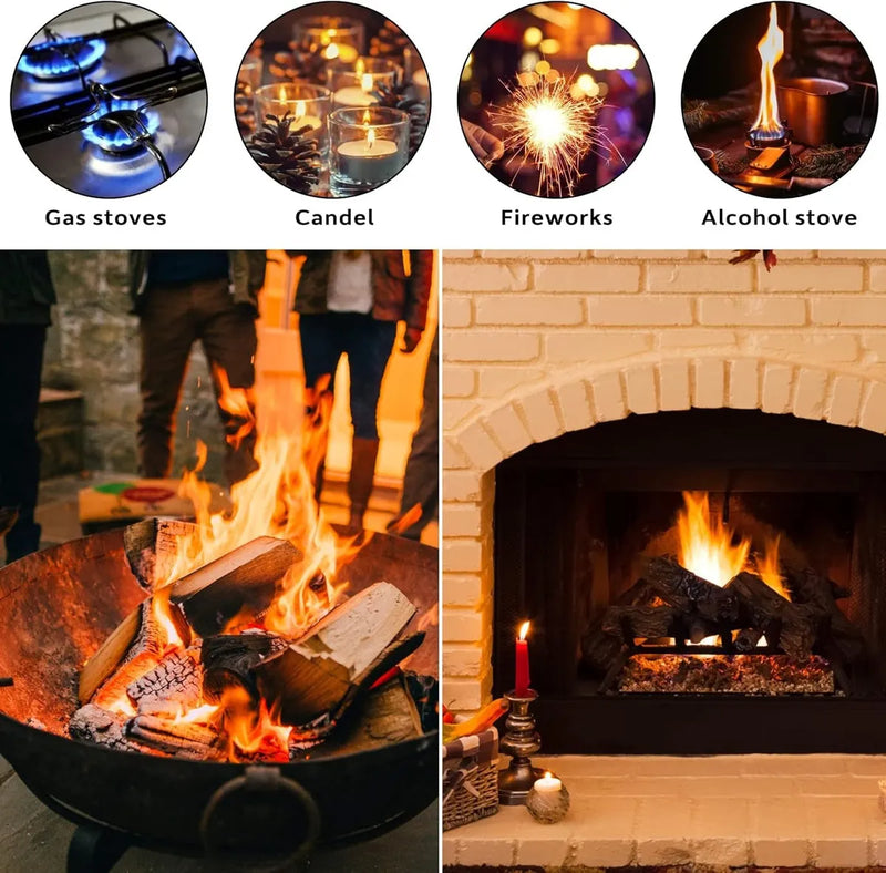 Set de 3 Encendedores Eléctricos USB Recargables, Plasma con Pantalla LED y Cuello Flexible 360°