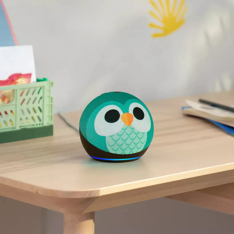 Echo Dot 5ª Generación Kids Edición Búho, Altavoz Inteligente con Alexa para Niños