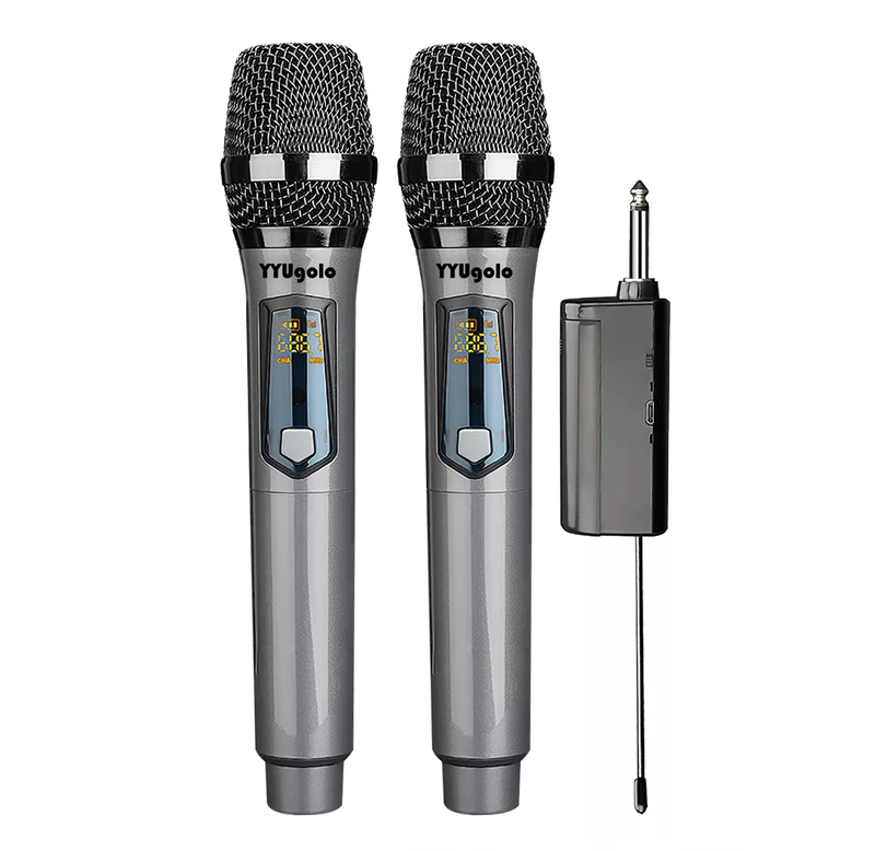 Micrófonos Universales Profesionales Inalámbricos Karaoke Kit 2pcs