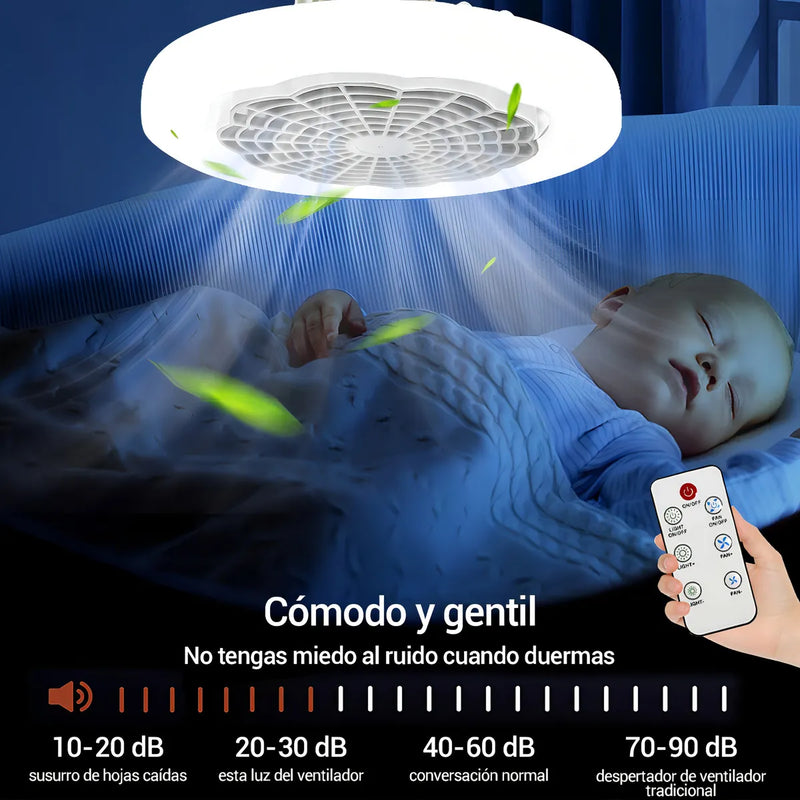 Ventilador de Techo Keluona Turbo con 3 Aspas de Plástico, 26 cm Color Blanco