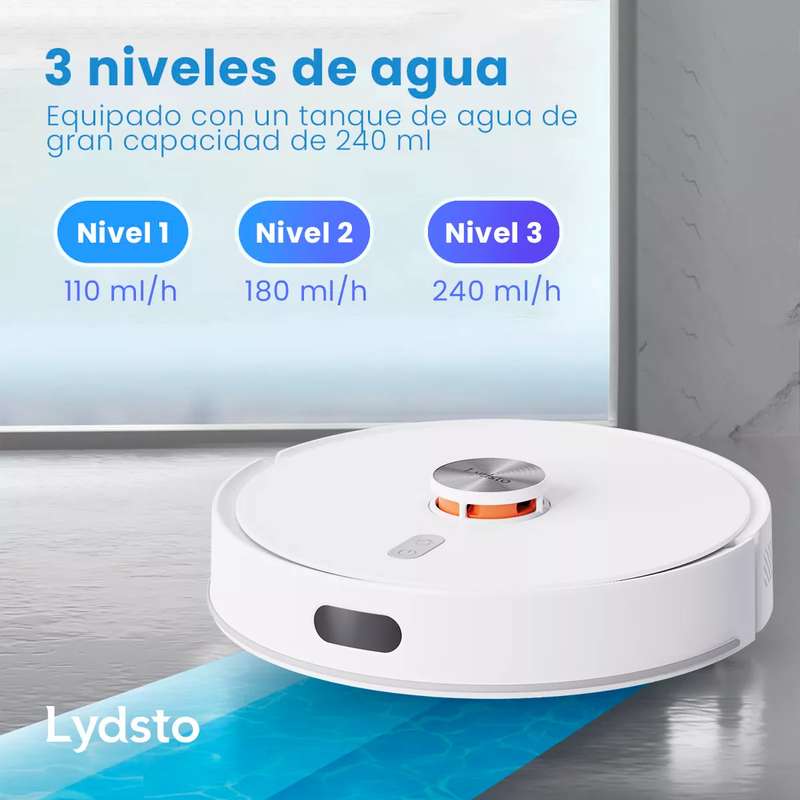 Aspiradora y Trapeadora Robot Inteligente Lydsto R1 EDGE con Autocarga 110V