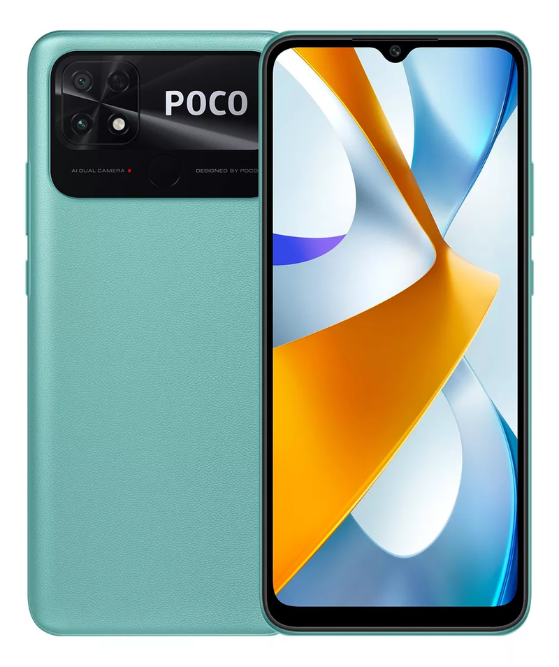 Smartphone Poco C40 64GB Pantalla de 6.71" y Batería de 6000 mAh