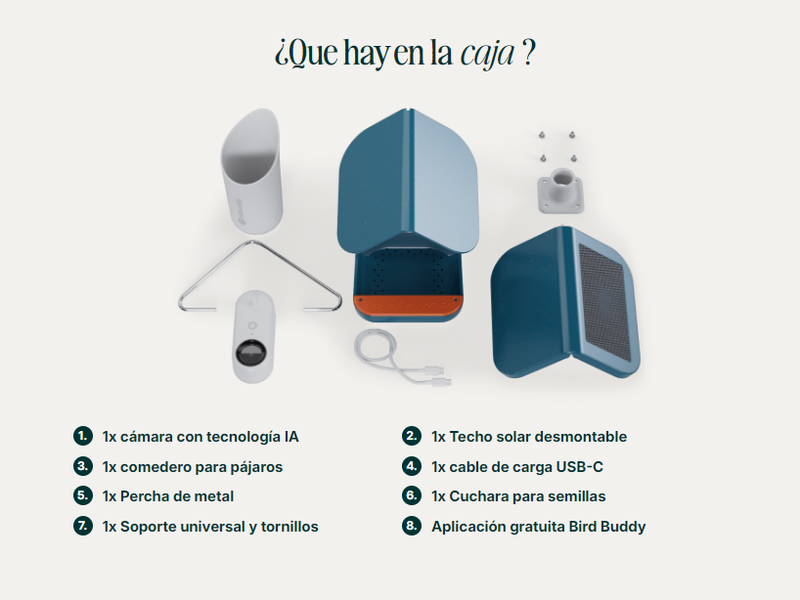 Bird Buddy Pro Alimentador Solar Para Aves Con Cámara Inteligente 2K