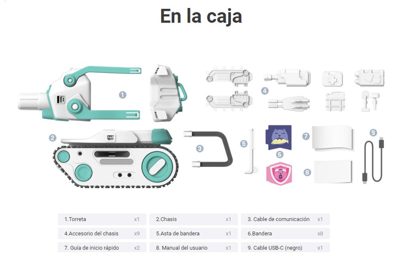 Panxer Tanque a Control Remoto para Eilik Robot