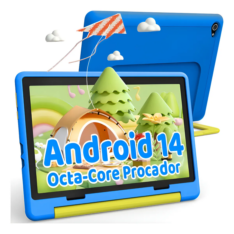 Tablet para Niños de 10.1 Pulgadas 8gb+64gb Andoid 14 con Funda