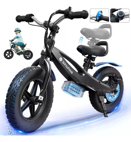 Bicicleta de Equilibrio Eléctrica Sk12 iScooter Para Niños 150w 10km Negro