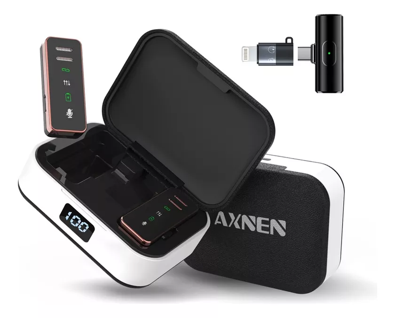 Micrófonos Inalámbricos Lavalier Axnen S18 para iPhone y Android