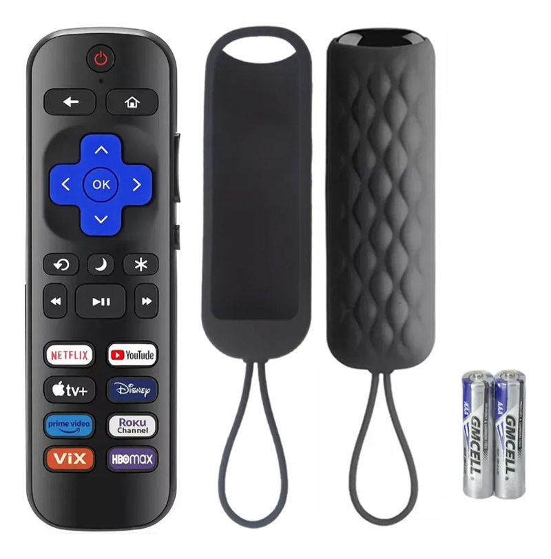 Control Remoto para Roku Hisense TCL RCA Sanyo Atvio con 8 Teclas de Acceso Rápido