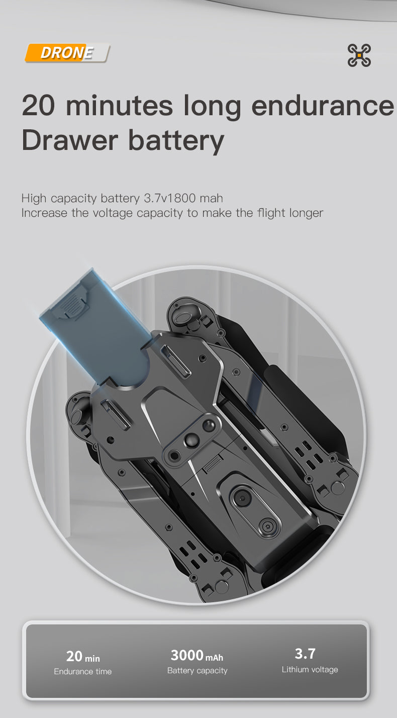 Mini Dron Profesional Plegable P15 4K 6K 8K HD