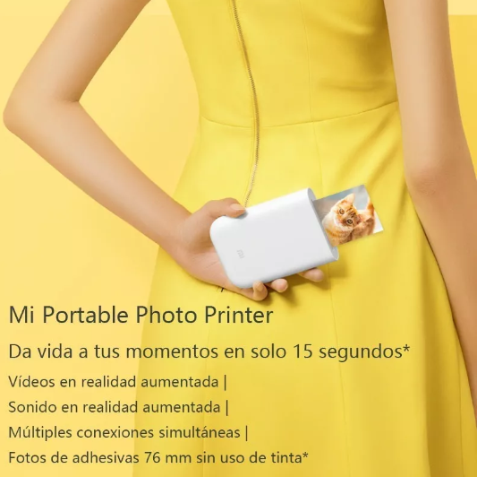 Mini Impresora Portátil Xiaomi mi Impresora Fotográfica Port