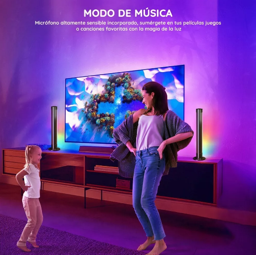 Barras de Luces Inteligentes con App y Control RGB