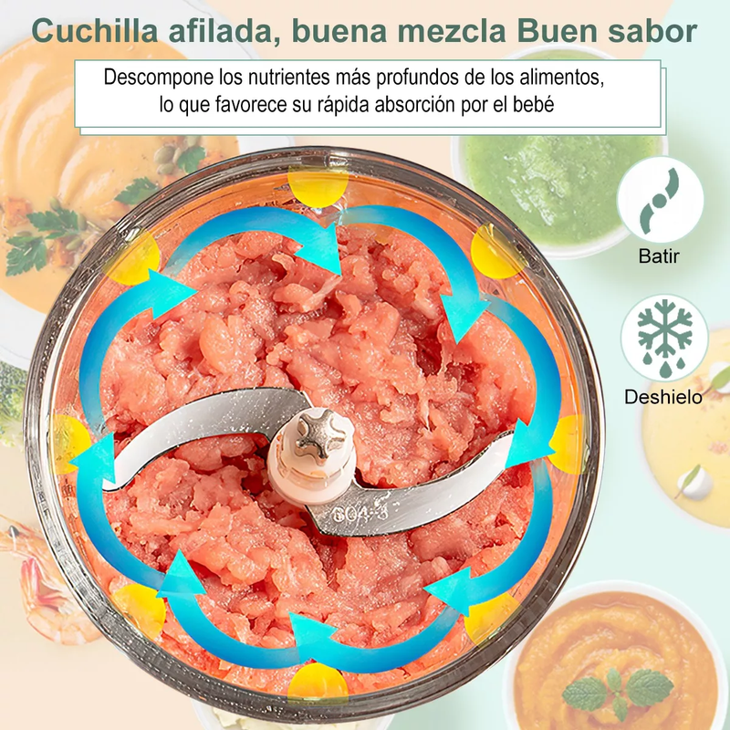 Procesador de Alimentos para Bebés Multifuncional 3 en 1