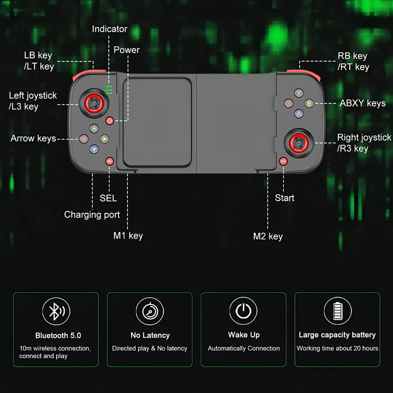 GamePad para Celular Inalámbrico Bluetooth para Android iOS