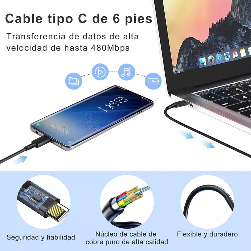 Super Cargador Rápido de 45W USB-C