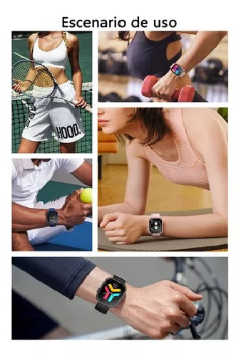 Smartwatch con Linterna LED y Pantalla HD de 2,01" Impermeable
