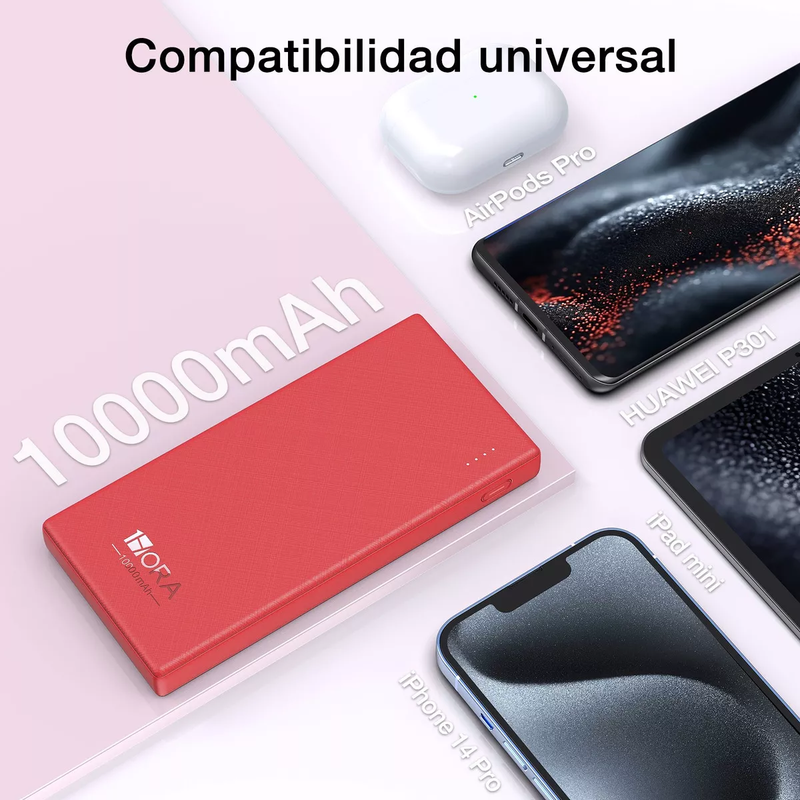 10000mAh 1HOUR Power Bank with LED Light