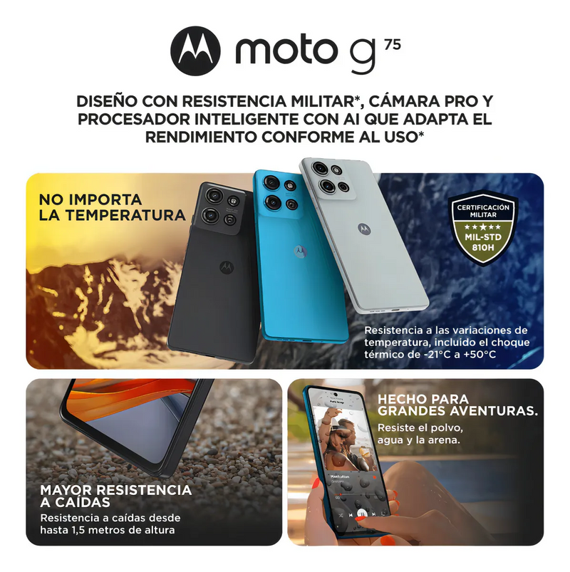 Celular Motorola Moto G75 8GB RAM 256 Memoria Interna 5G Dual Sim
