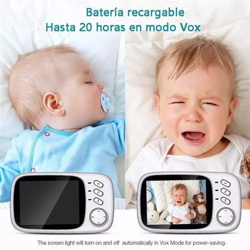Monitor de Bebé Inalámbrico con Visión Nocturna y Audio Bidireccional