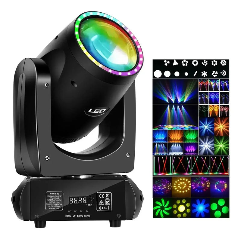 Faro Led Beam 230 W con Cabezal Móvil Giratorio Con Prisma